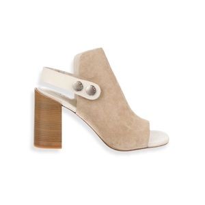 RAG & BONE Leigh Suede Sandals in Stucco. Size 39.